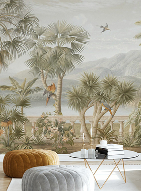 TROPICAL PLATEAU 瑞典原装进口定制壁画 热带棕榈树 背景墙壁纸