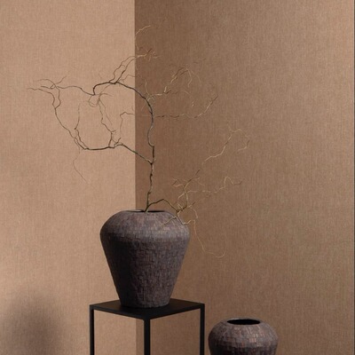 素纹亚麻客厅卧室书房满铺墙纸