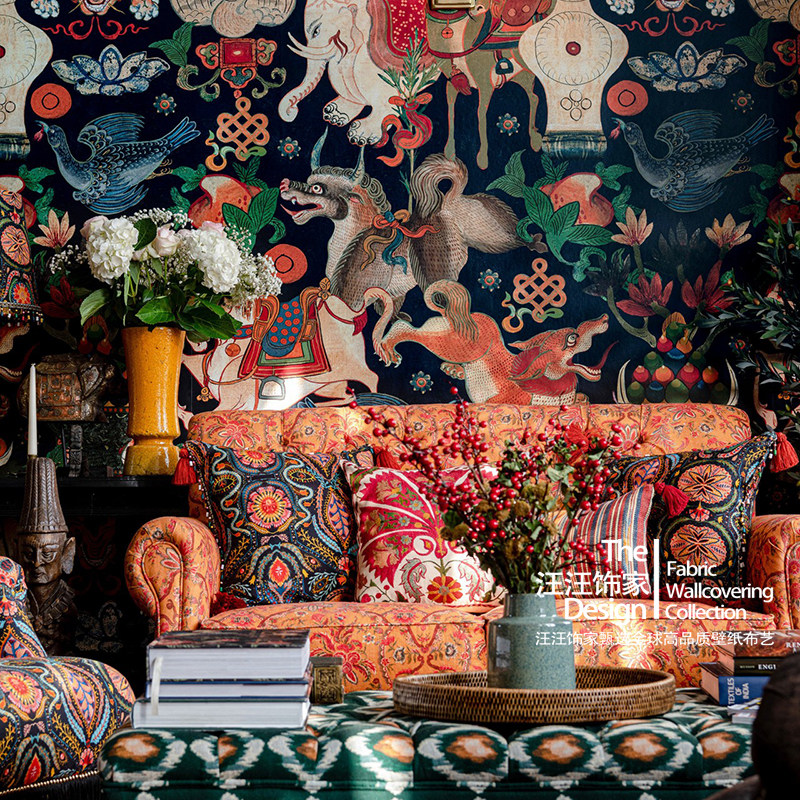 MIND THE GAP罗马尼亚原装进口墙纸INCANTATION个性复古 动物壁纸