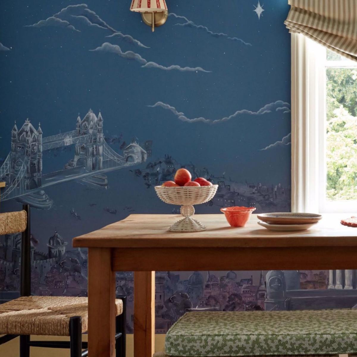 迪士尼彼得潘塔桥壁纸壁画