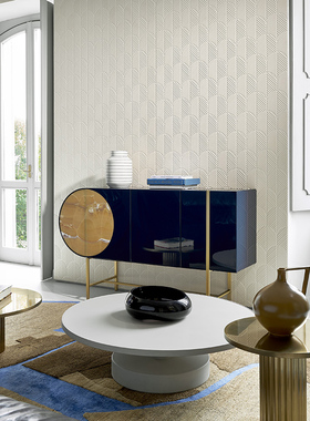 比利时ARTE进口正品Kanso Anicca3D凹凸天鹅绒面羽毛扇形壁纸墙布