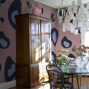 GIANT LEOPARD 瑞典进口壁画 彩色 豹纹 斑点 餐厅卧室背景墙壁纸