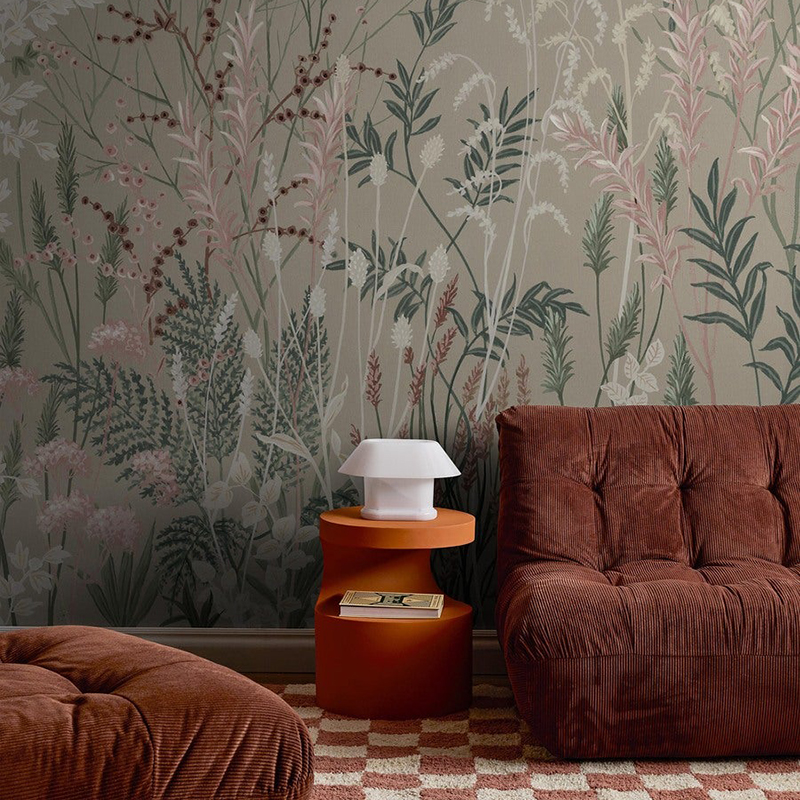 Hawthorn 瑞典原装进口定制壁画 植物花卉 现代美式背景墙壁纸