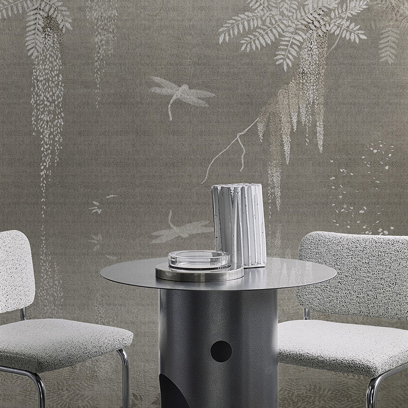 wall&deco美式复古花鸟背景壁画