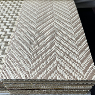 天然环保草编墙壁纸 人字纹菱形十字编织茶室禅意古典中古老钱风