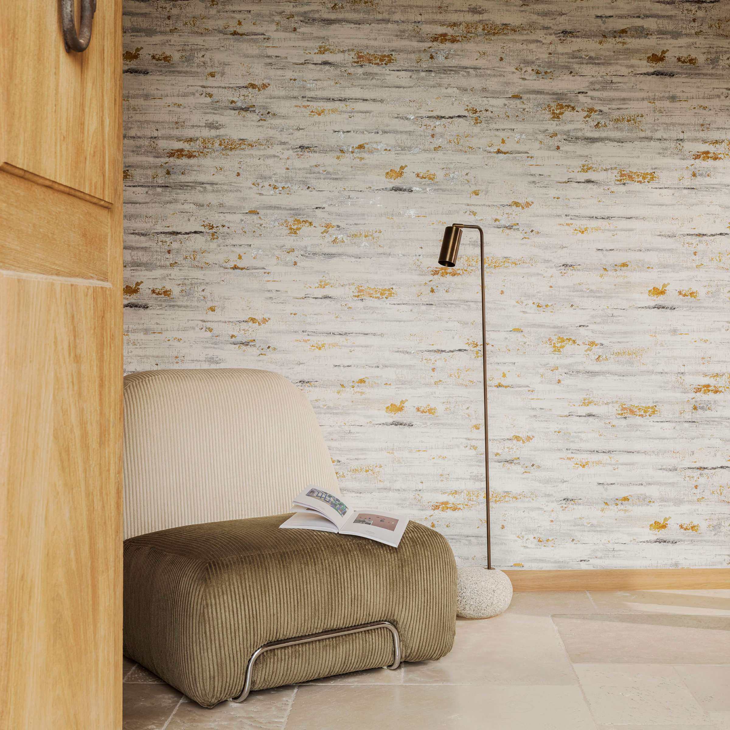 法国ELITIS原装进口 scorza 现代简约轻奢设计感砂岩斑做旧壁纸