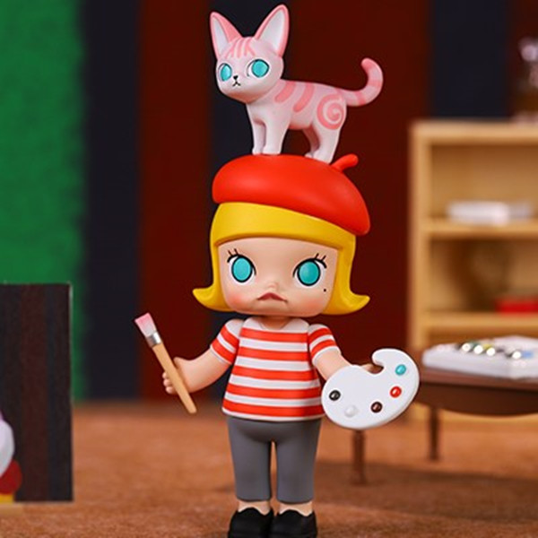 molly艺术大亨系列盲盒 手办公仔摆件潮玩礼物 泡泡玛特官方正品