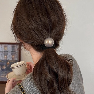 网红简约气质高弹力耐用珍珠发绳