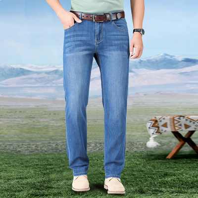 史奈克牛仔加长裤子轻薄