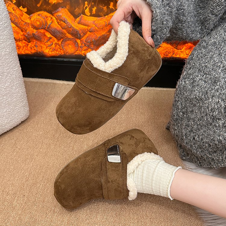 保暖棉鞋小个子雪地靴毛毛鞋