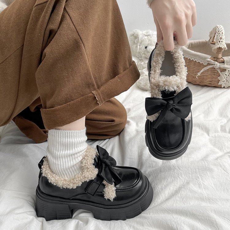 一脚蹬单鞋玛丽珍女鞋