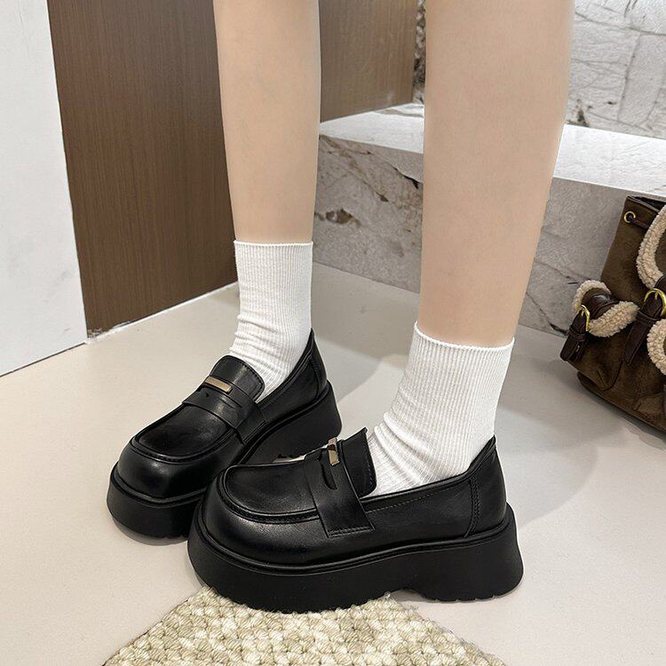厚底鞋复古jk玛丽珍乐福单鞋