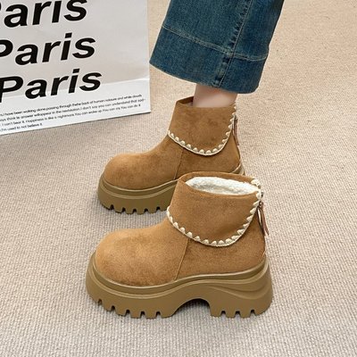 2025冬季皮毛一体雪地棉鞋