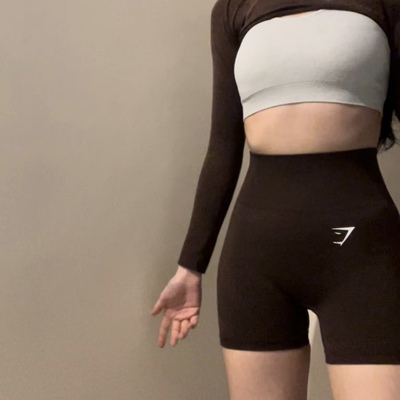 GYMHARK蜜桃臀高弹提臀训练紧身三分裤健身瑜伽运动跑步高腰短裤