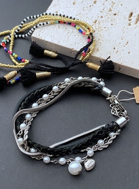 外贸原单FOSSIL波西米亚手链