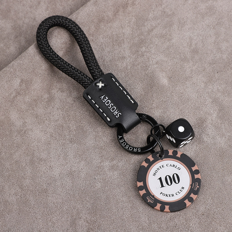 筹码好运编织汽车钥匙扣挂件链多环书背包挂饰情侣高级感男女礼品,节庆用品/礼品,钥匙扣,淘宝优惠券,粉丝福利购,淘宝优惠卷