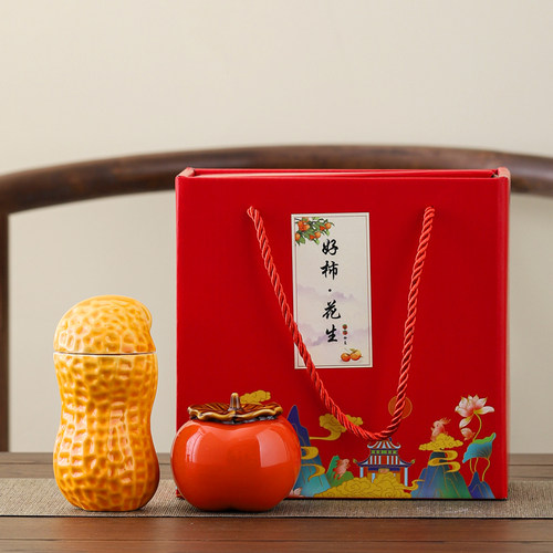 安艺陶瓷厂陶瓷德化中式茶叶罐