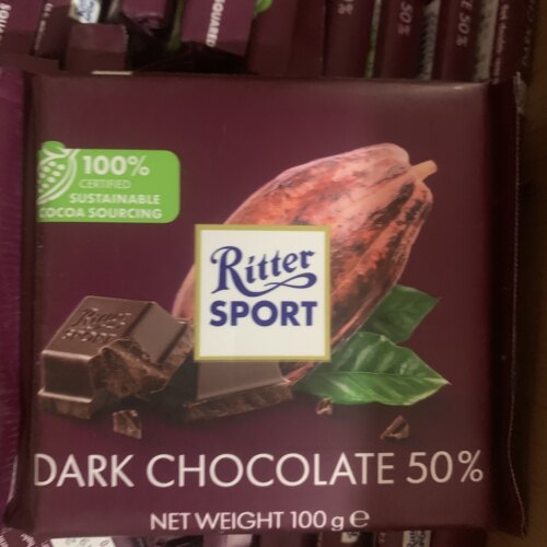 德国进口RitterSport瑞特滋特酷方形黑巧克力100g*2零食临期特价