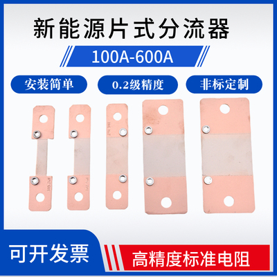 新能源充电桩片式扁分流器100A150A200A300A400焊机取样电阻0.2级