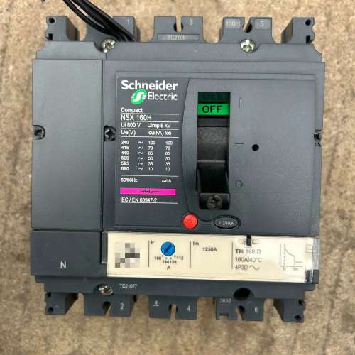 适用Compact NSX160H塑壳断路器，800V，1议价