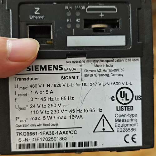 适用7KG9661-1FA30-1AA0/CC功率测量仪议价