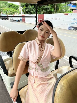 西双版纳服装夏季新款套装民族工作服傣装小清新气质款日常生活装