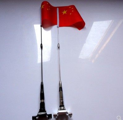 汽车改装装饰天线 卡边/夹边车载通用天线 车用小红旗旗杆装饰品