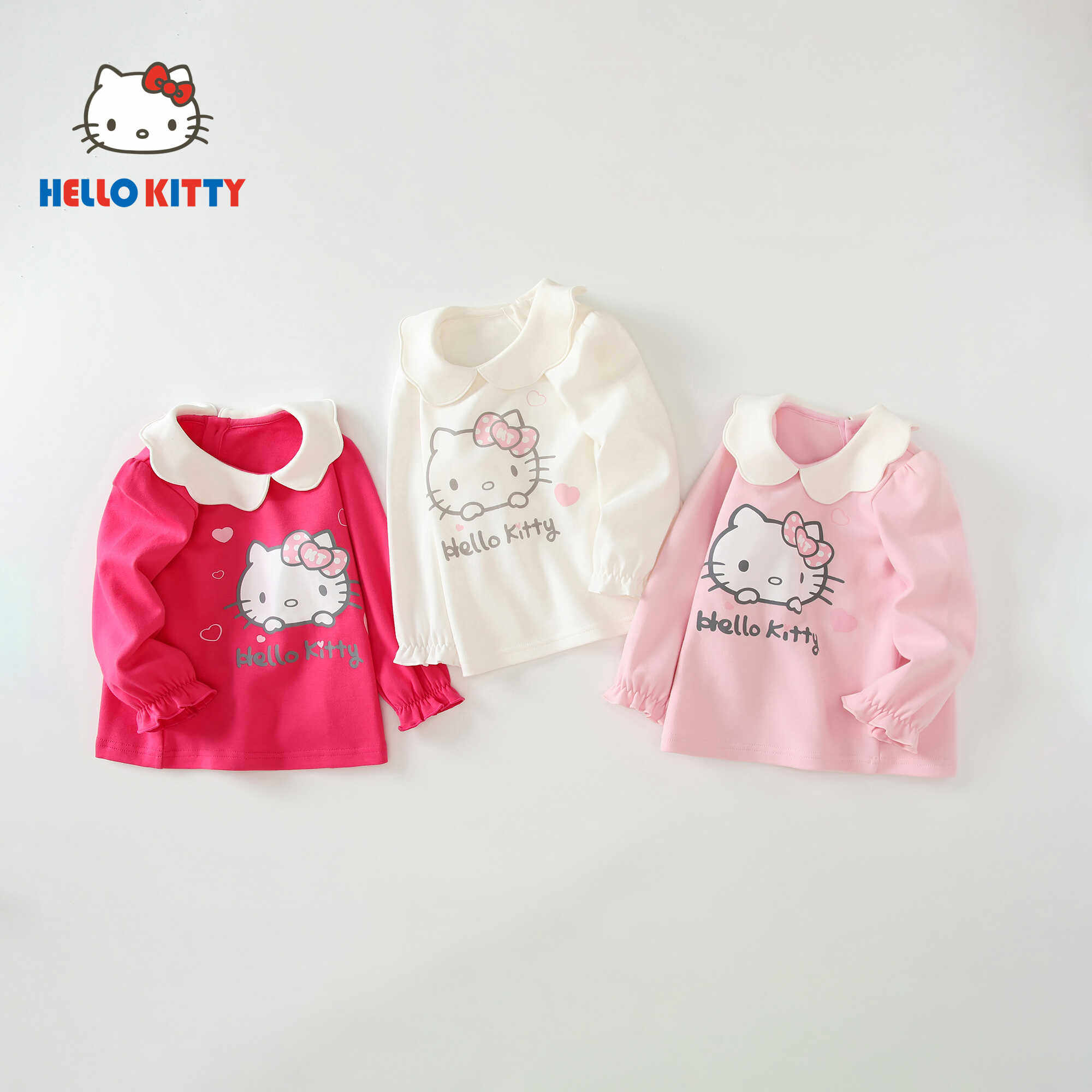 HelloKitty女童打底衫儿童长袖T恤春秋女孩洋气上衣棉质童装,童装/婴儿装/亲子装,T恤,淘宝优惠券,粉丝福利购,淘宝优惠卷