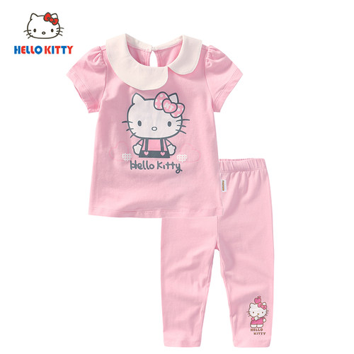 HELLOKITTY童装圆领上衣七分裤