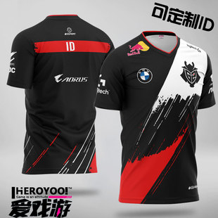 G2战队服CSGO英雄2020短袖major衣服kennys可定制ID彩虹6号联盟