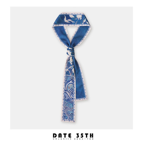 Date35th中国风女原创小丝巾