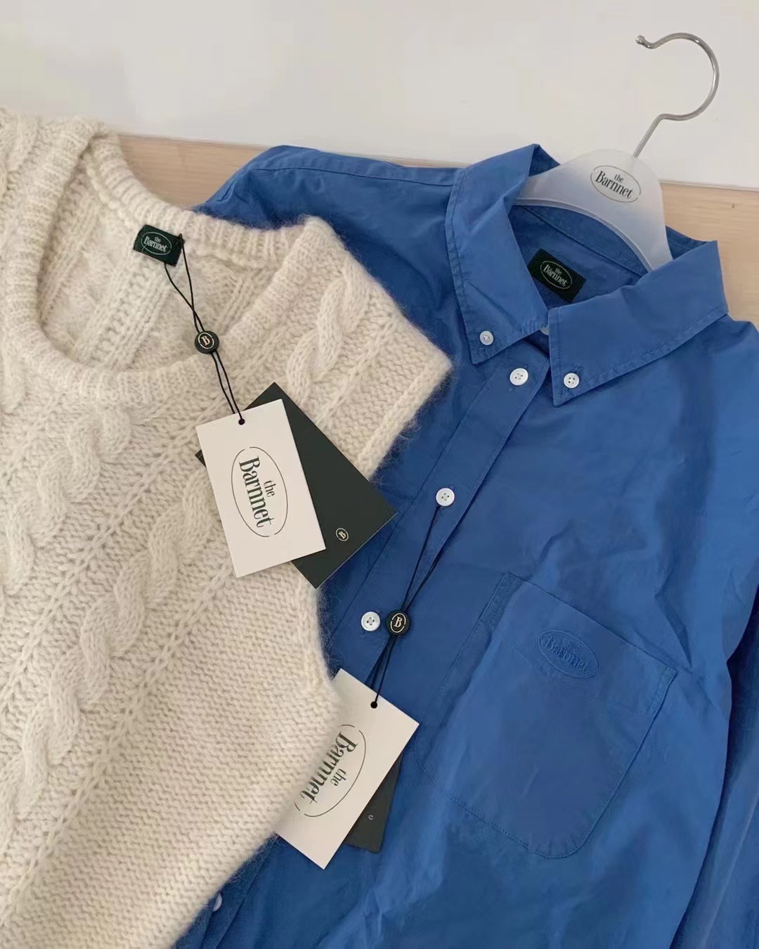 长袖棉thebarnnet衬衫韩系宽松