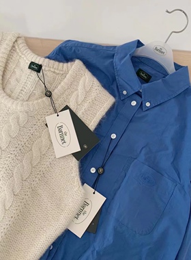 About nice 韩国韩代 thebarnnet Blue Bukly Shirt 蓝衬衫 自留