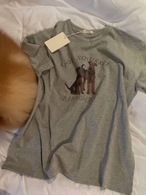 About nice 韩国同款Ribbonbit 可爱的猫狗T