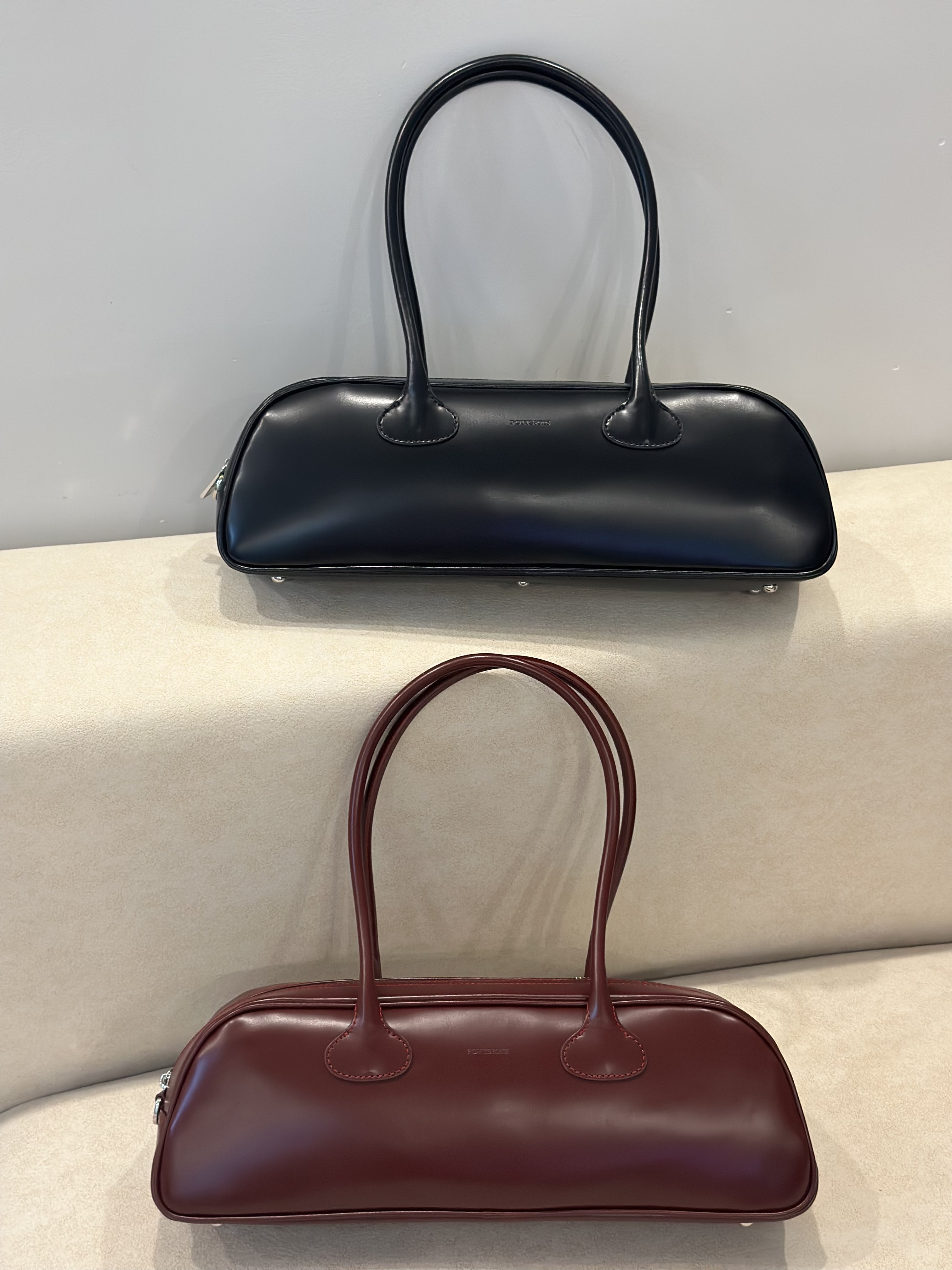 About nice 韩国韩代fottsfotts自留时髦长款包包酒红色