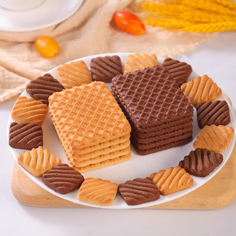 俄罗斯原装进口饼干牛奶巧克力曲奇生椰拿铁味香蕉酥饼休闲零食品