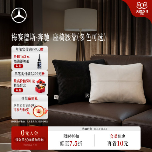 梅赛德斯-奔驰 车载沙发抱枕 腰靠 四季通用 家用车用 二合一