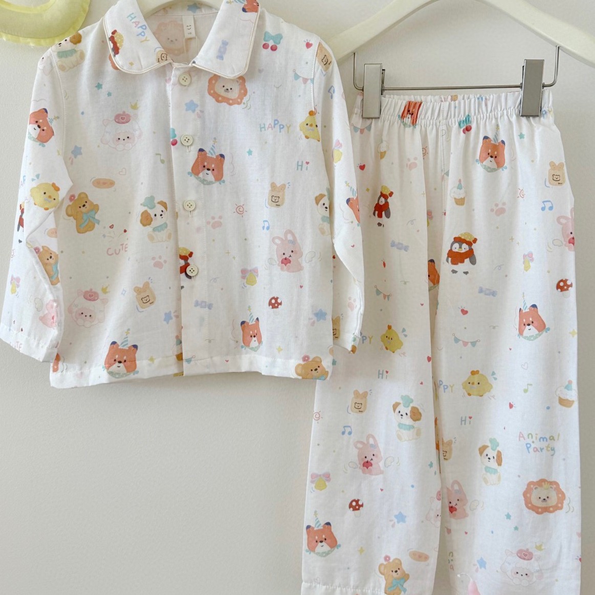 纳多果2025款儿童全棉家居服套装