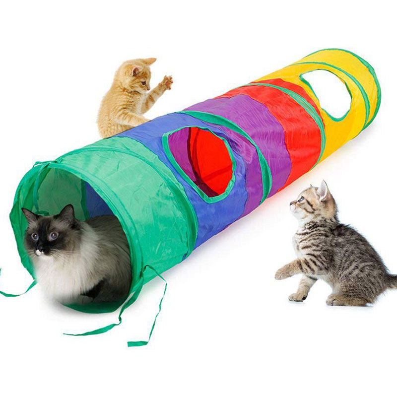 魅宠超长可折叠猫爬行筒隧道