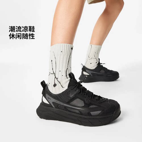 正品李宁男女凉鞋2025夏季新款星途柔软舒适潮流溯溪凉鞋AGUV017