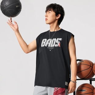 2026新品李宁夏季正品反伍BADFIVE男子排湿速干宽松背心AVSV011