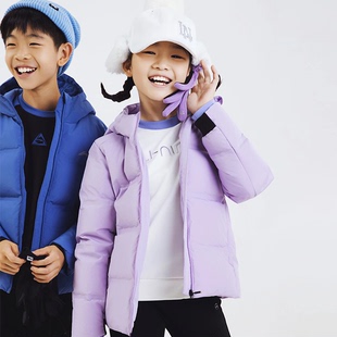 李宁2026新款正品女大童运动生活宽松鸭绒短中长款羽绒服YYMV026