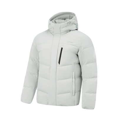 谌龙同款李宁正品2026冬季男反光保暖防泼水鸭绒短羽绒服AYMV153