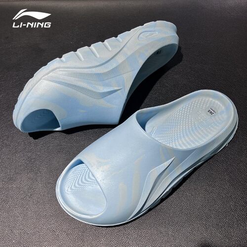 正品李宁男女同款拖鞋2026新款运动休闲外穿舒适键盘凉拖AGAW035