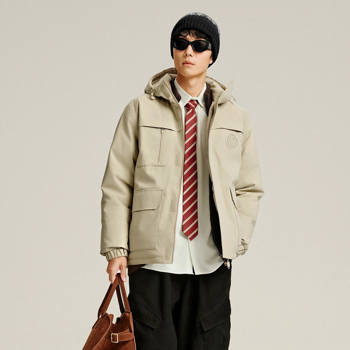 正品李宁2026冬季新品男子防泼水保暖宽松短款休闲羽绒服AYMV295,运动服/休闲服装,运动羽绒服,淘宝优惠券,粉丝福利购,淘宝优惠卷