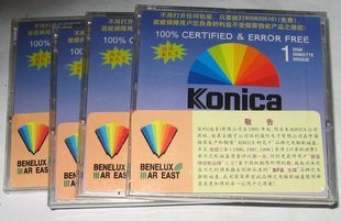 未拆封 1.44MB 电脑软盘 konica 电脑软磁盘 2HD 正版 3.5寸 1片装