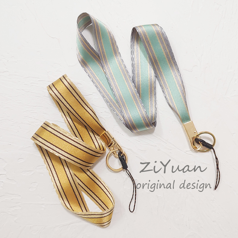 原创韩版丝滑可拆卸ins风挂脖绳