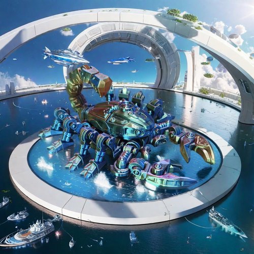 仿真动物玩偶赛博朋克机甲毒蝎子