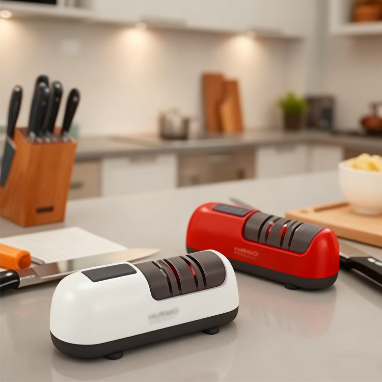 家用电动磨刀器粗磨细磨自带充电口全自动磨刀器多种刀具可用