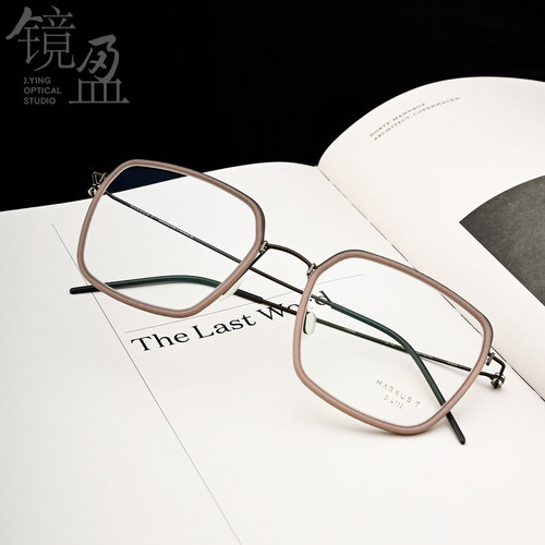 MarkusT近视镜架D4112镜盈眼镜德国轻薄简约时尚纯钛大方框镜框